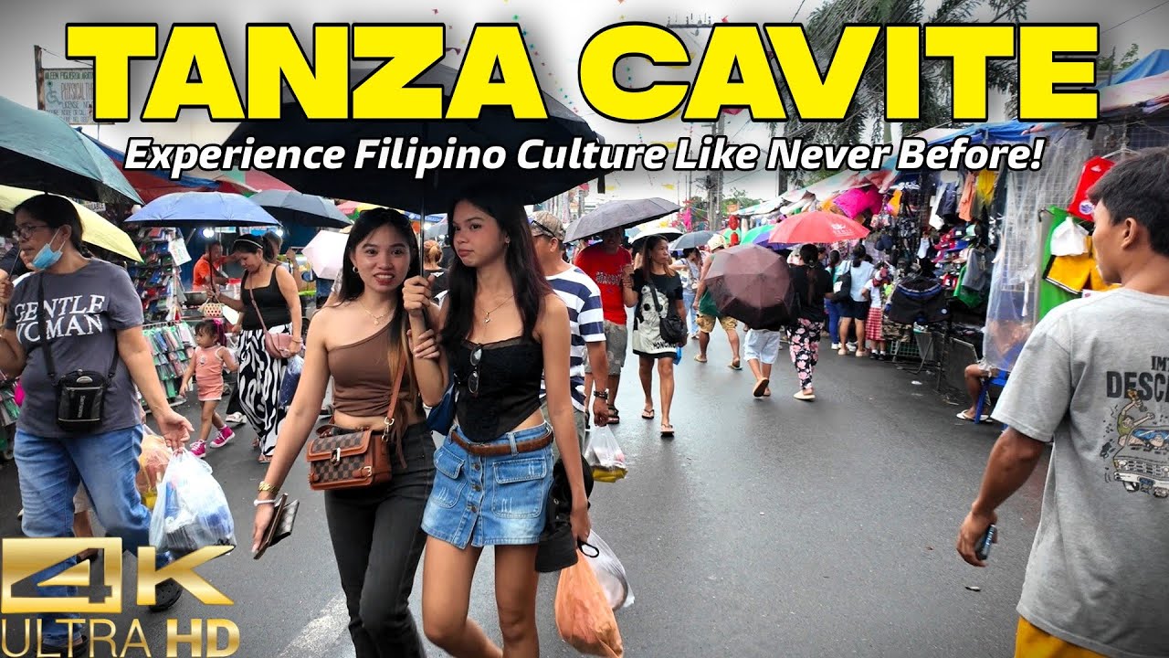 Epic Fiesta Walk in TANZA Cavite Philippines | Street Foods & Local Life! [4K] 🇵🇭