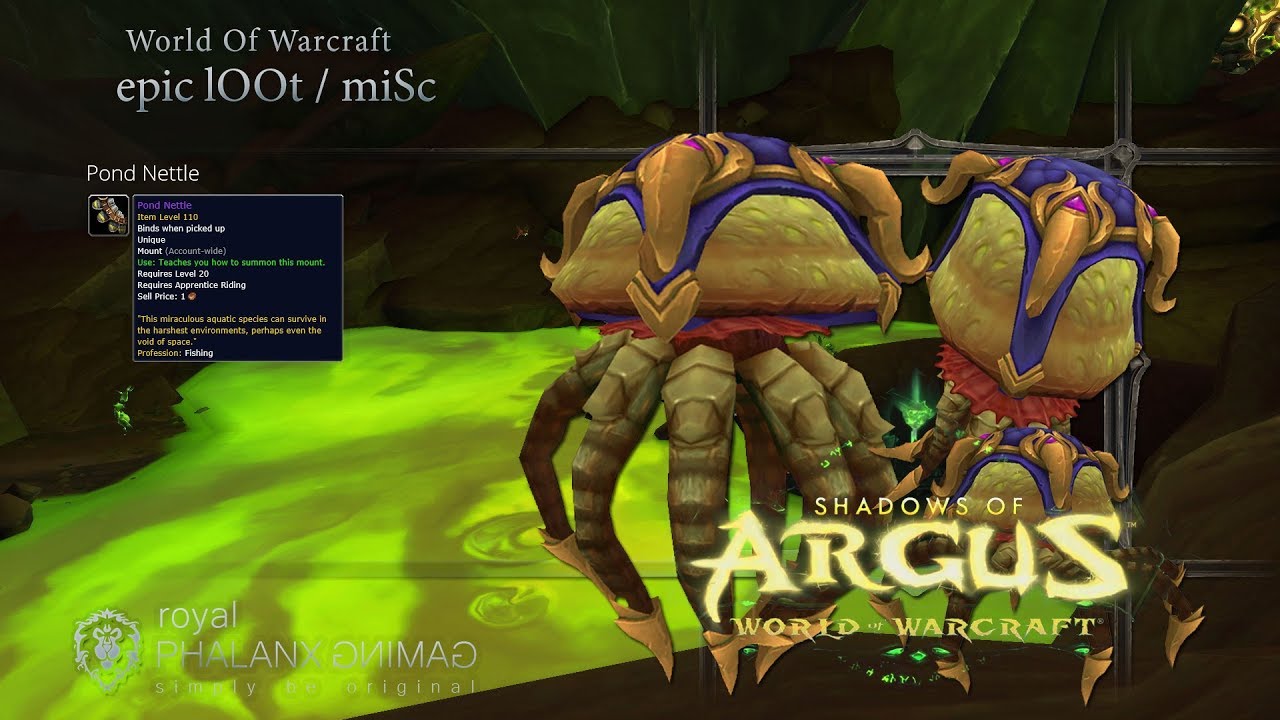 Pond Nettle Mount from Fishing ON Argus Fel Corrupted Waters