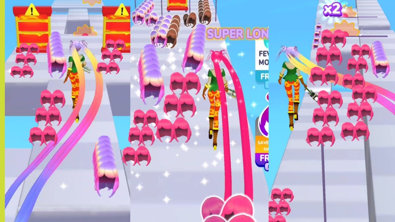 hair challenge best💯 mobile games #33 all lavels ios walkthrough #pikiplay