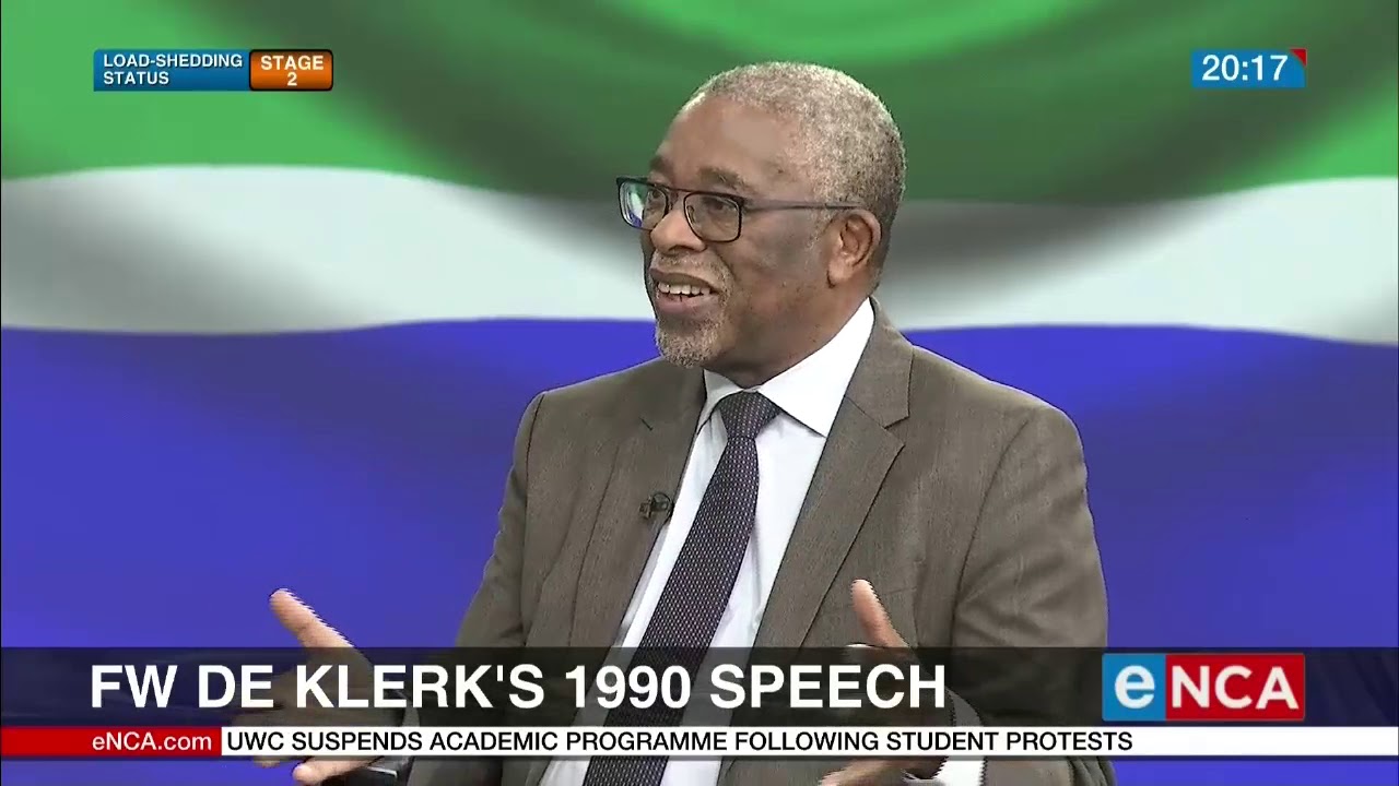 Moeletsi Mbeki talks on FW de Klerk's 1990 speech | 1\2