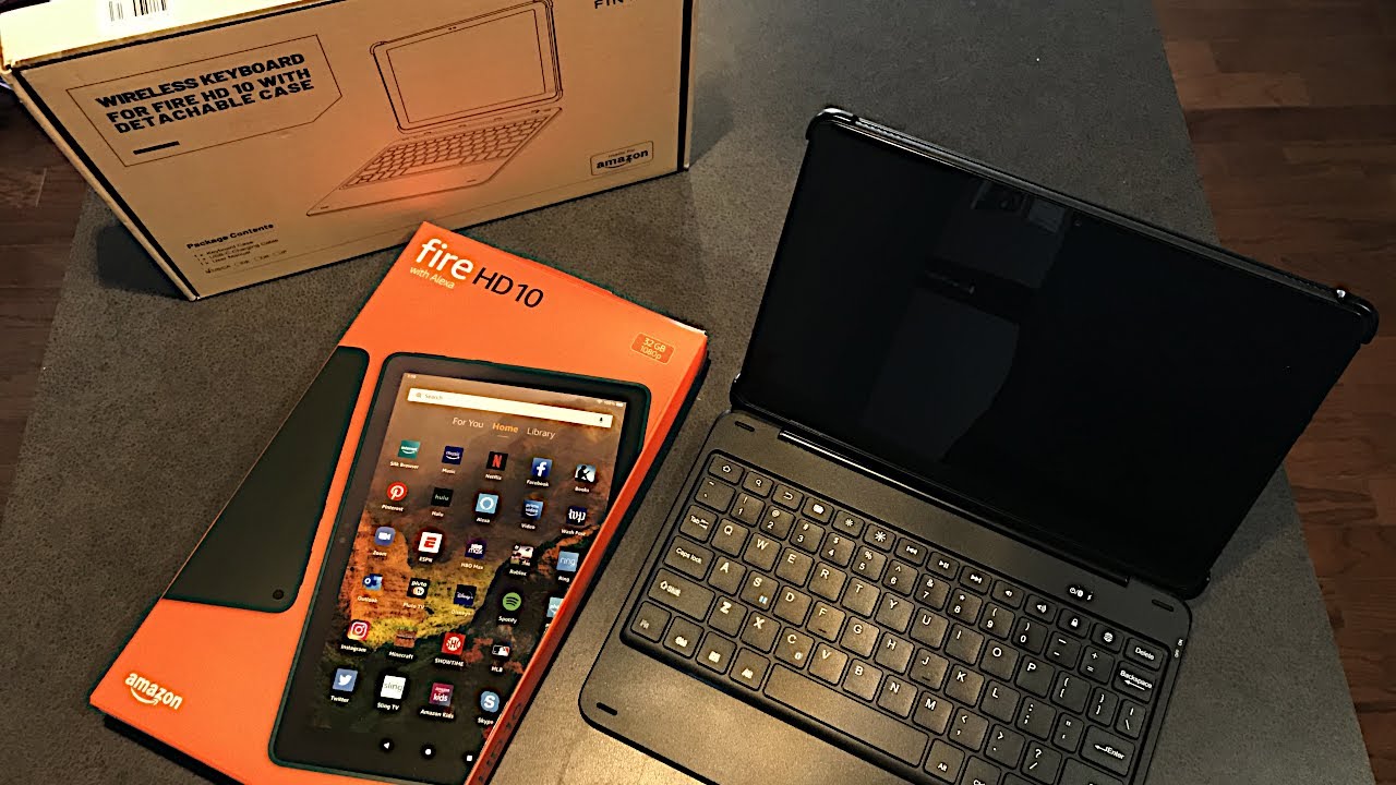 Клавиатура для планшета Amazon Fire: распаковка и сборка 2021