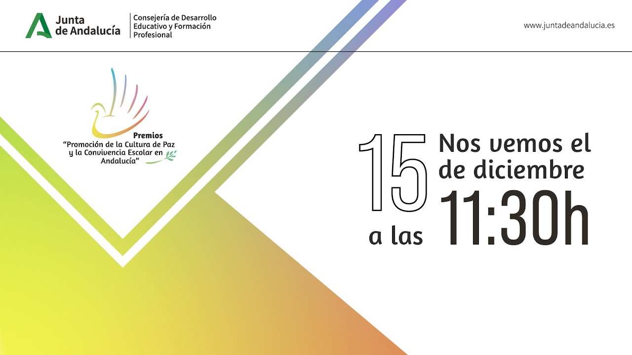 Premios Promoción de la Cultura de Paz y la Convivencia Escolar en Andalucía