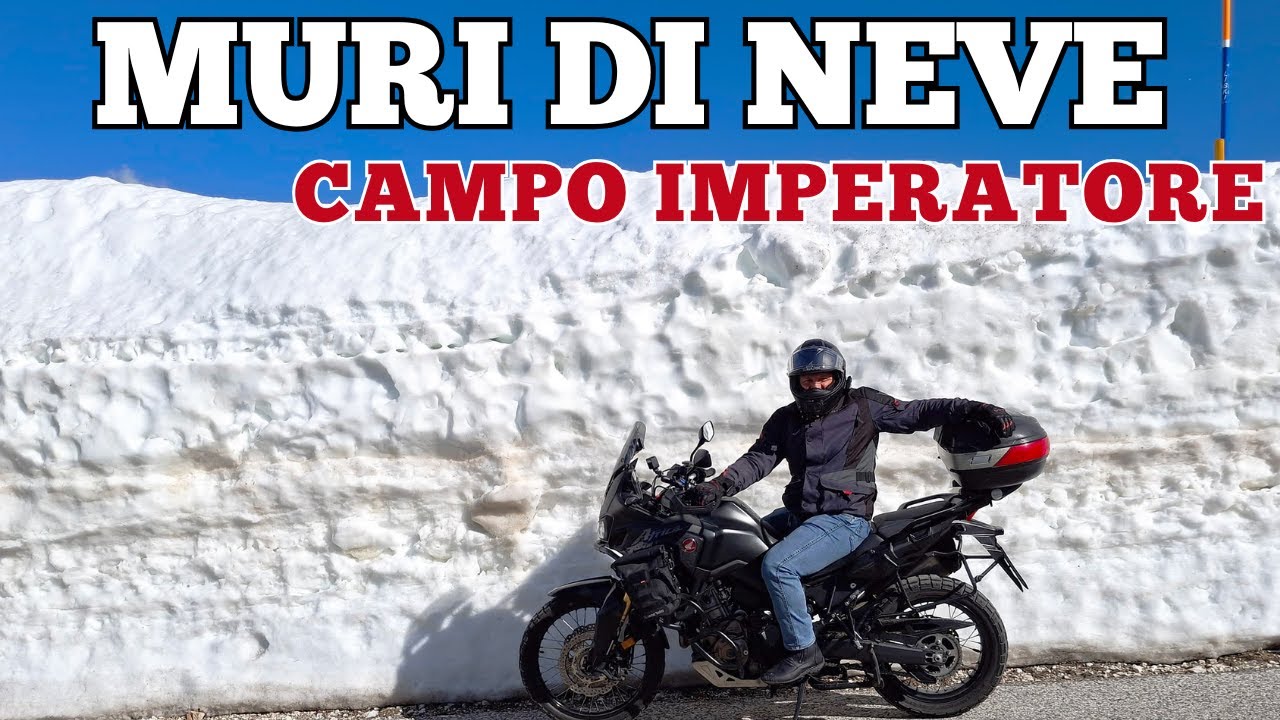 Neve a CAMPO IMPERATORE- in Africa Twin