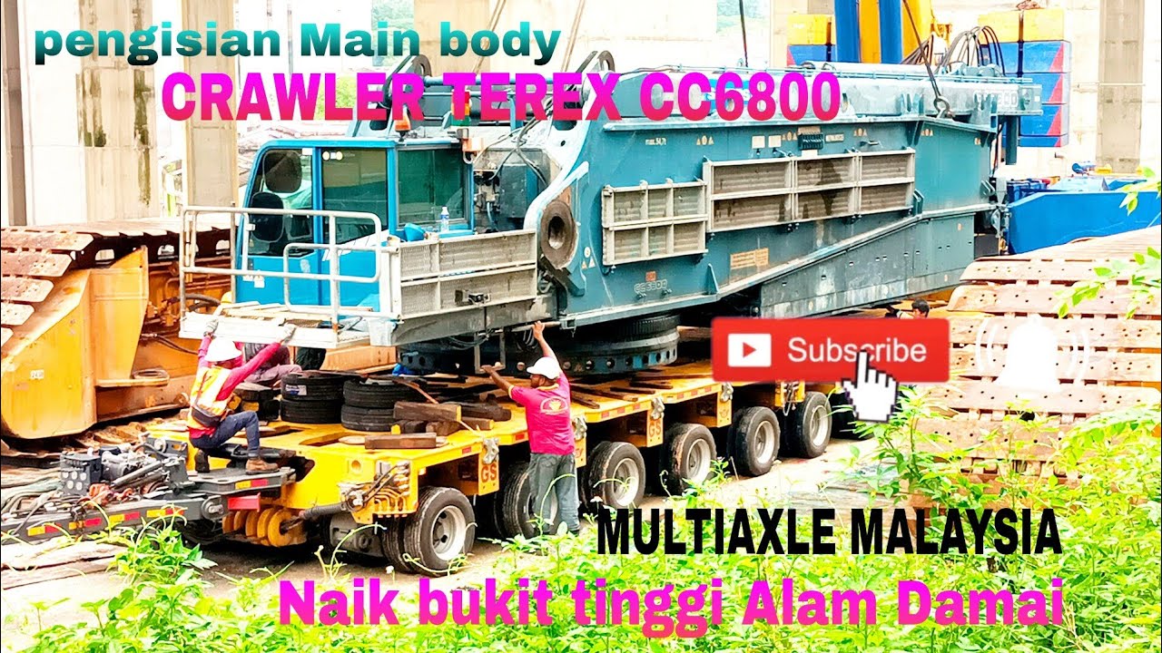pengisian Main Body CRAWLER CC6800 TEREX DEMAG