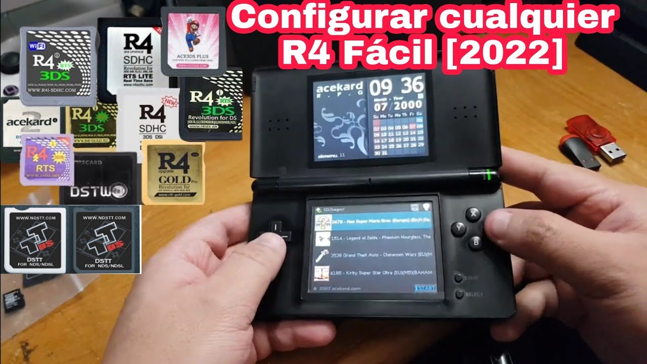 Como Configurar cualquier R4 NINTENDO DS [Super Facil ] 2022