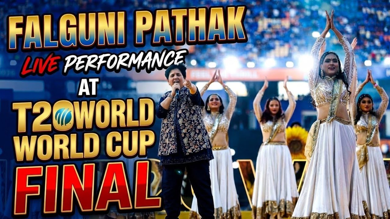 Falguni Pathak Performing Live At The biggest Cricket Stage - T20 World Cup Final | Ahmedabad 