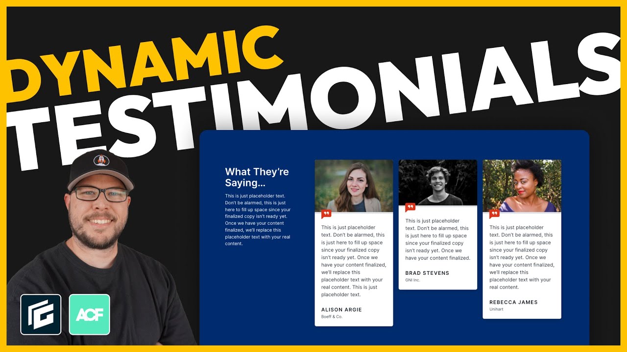 Super-charge your TESTIMONIALS with dynamic query loops and ACF!