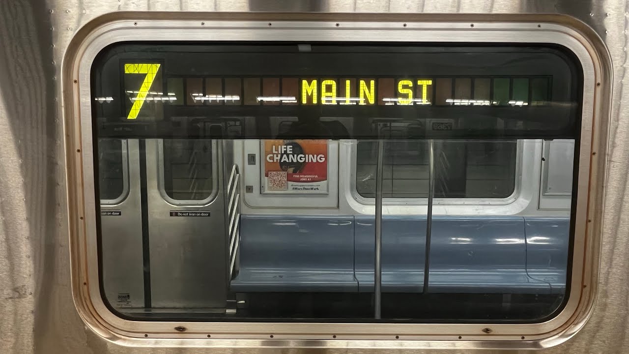 On board a Flushing-Main Street bound R188 7 train from 34 Street-Hudson Yards to Flushing-Main St.