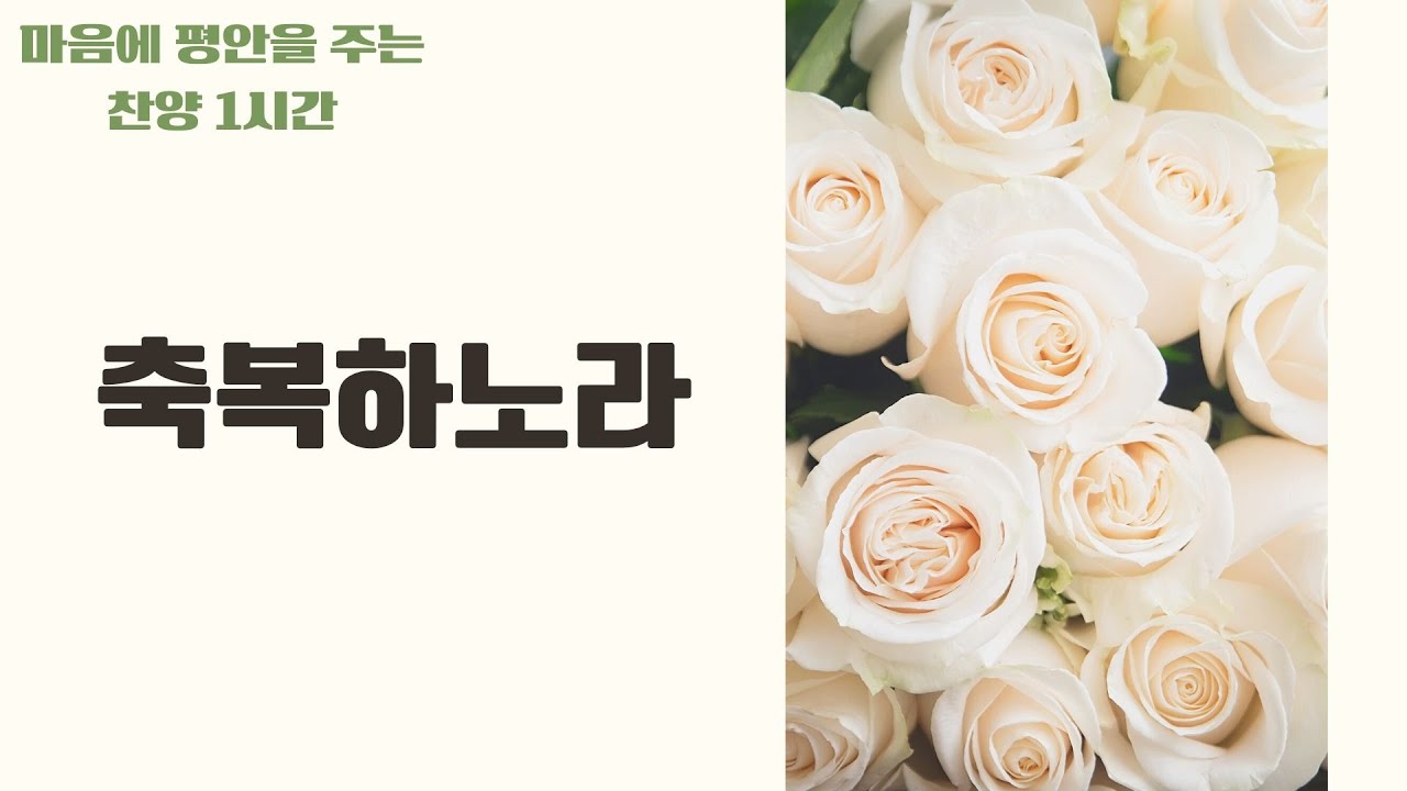 축복하노라 (I will bless you) | 마음에 평안을 주는 찬양 1시간