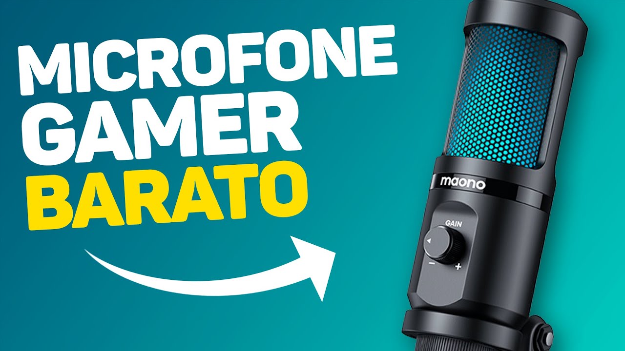MICROFONE GAMER BOM e BARATO com RGB - Review Maono PM461