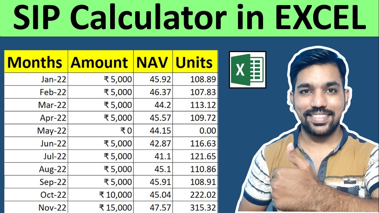 How to Make SIP Calculator in Excel | SIP Investment in Hindi [EXAMPLES]
