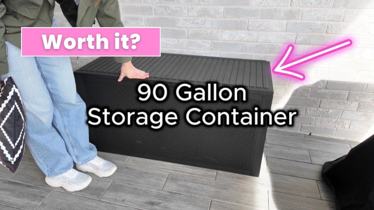 Watch before buying - 90 Gallon Outdoor Storage Container
