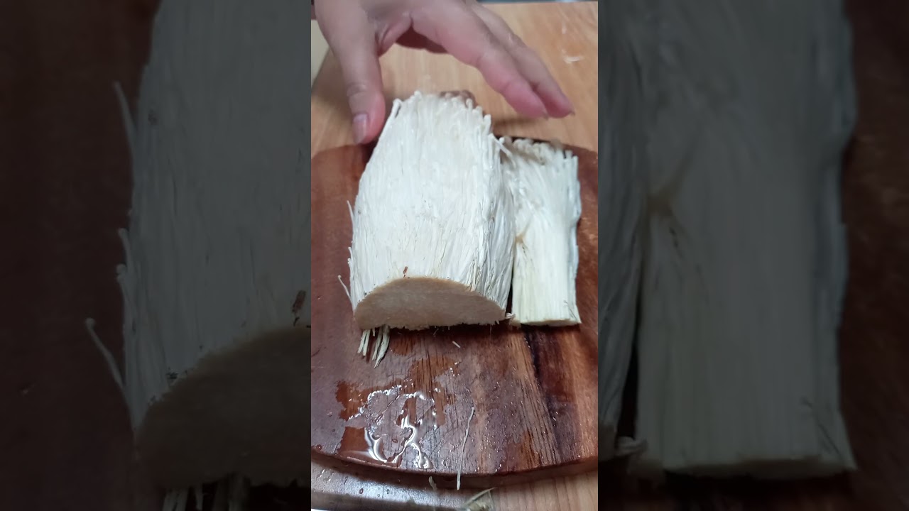 asmr taiwan long mushroom #cutting #mushroom #yummy #new #trend #ytshort