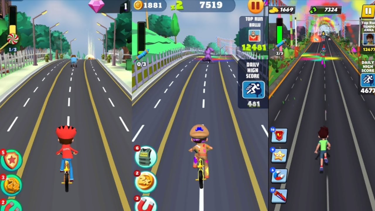 Golmaal Jr 🆚 Little Singham Cycle Race 🆚 Kicko & Super Speedo New Update Gameplay🎮 #gaming #video 