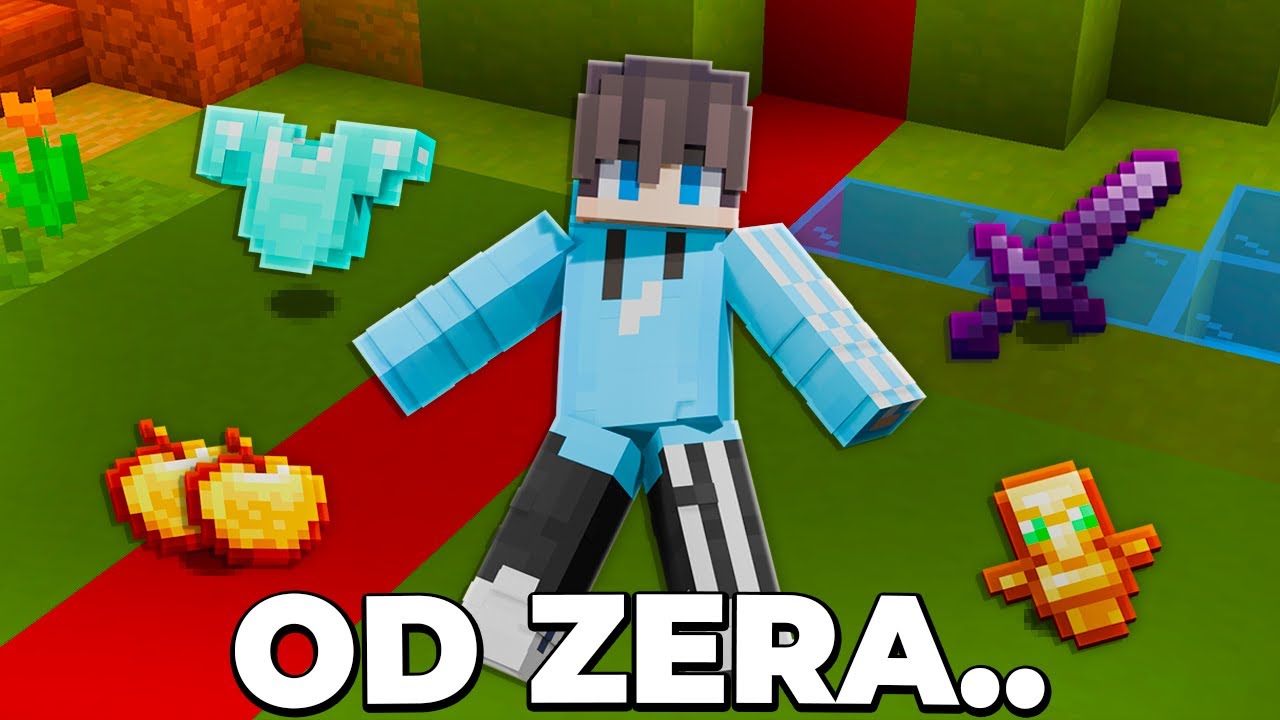 JAK ZACZĄĆ GRAĆ od ZERA NA MOIM SERWERZE BOX PVP w Minecraft (KrzysMC.PL)