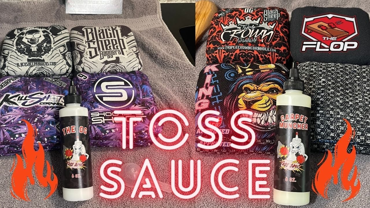 Toss Sauce Review! (How to break in cornhole bags)