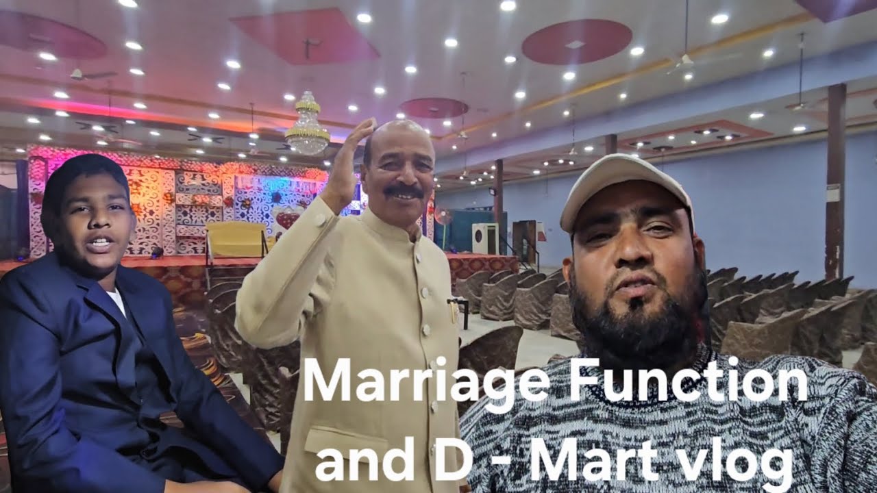 Marriage Function And D-Mart vlog ✨️