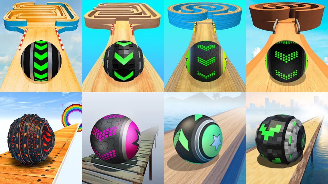 Going Balls VS Rolling Ball Sky Escape,Rollance,Action Balls Super SpeedRun Top Tiktok Gameplay bpes