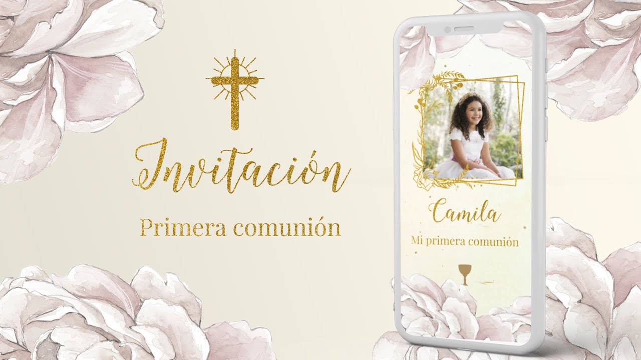 First Communion Invitation, Video invitation