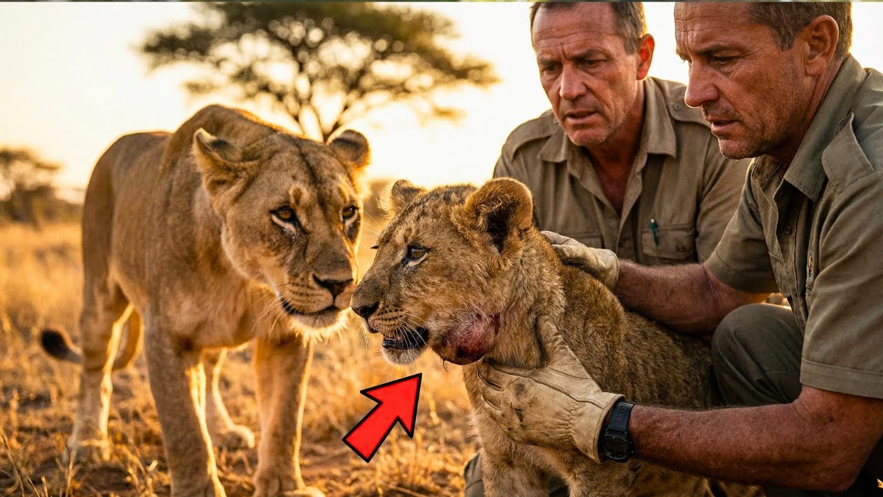 Пятидневное отчаянное путешествие льва-отца, спасающего своего умирающего детеныша — история спас...