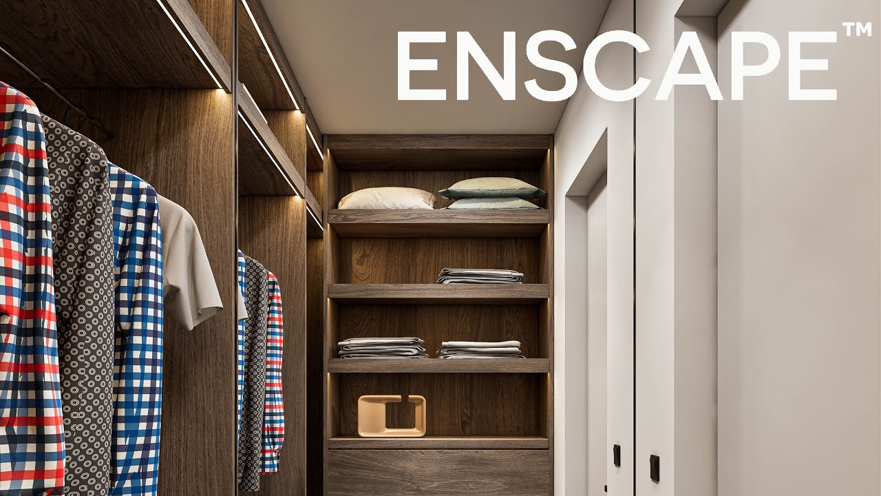 TUTORIAL: COMO ILUMINAR UN CLOSET CON LUCES ARTIFICIALES  | ENSCAPE 3.4