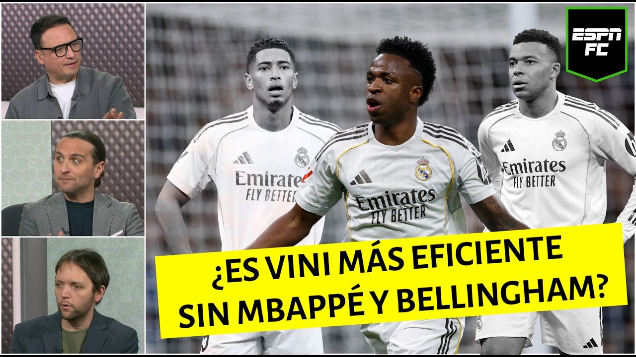 REAL MADRID DESLUMBRA con una actuación BRILLANTE. VINICIUS brilla sin MBAPPÉ y BELLINGHAM | ESPN FC