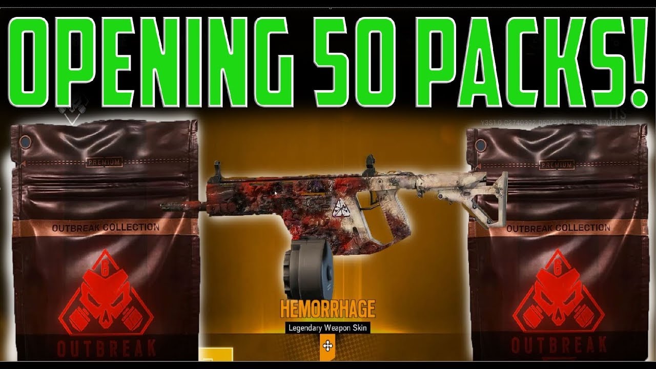 R6: Opening 50 OUTBREAK PACKS! Every Item!