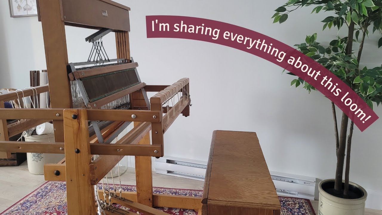 Showing Every Details of my Leclerc Table Loom that had been Transformed into a Floor Loom