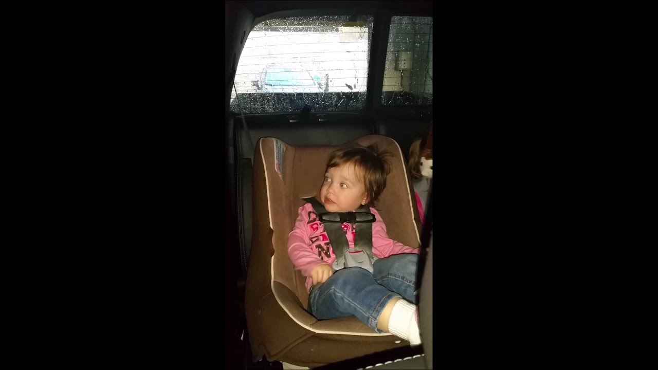 Baby scared of car wash