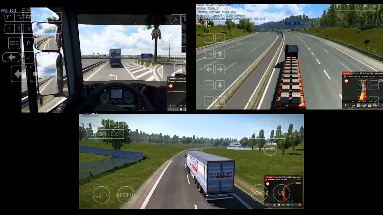 Euro Truck Simulator 2 on Winlator | Snapdragon 778G vs 695 5G vs Snapdragon 8 Gen1 Performance Test