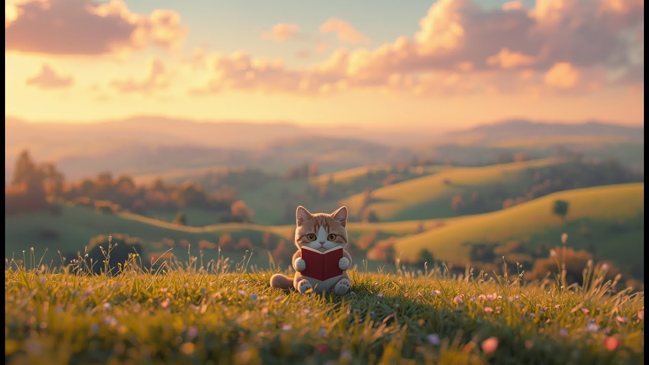 A Quiet Reading Spot Between Hills and Sky. | Landscape Lo-fi