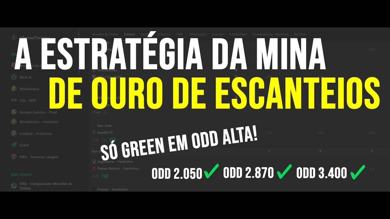 APRENDA A PEGAR ODDS ALTAS COM ESSA ESTRAT&Eacute;GOA DE ESCANTEIOS