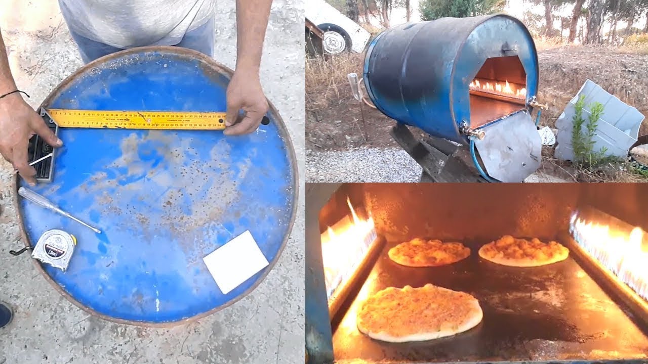 DIY Pizza Oven from Barrel