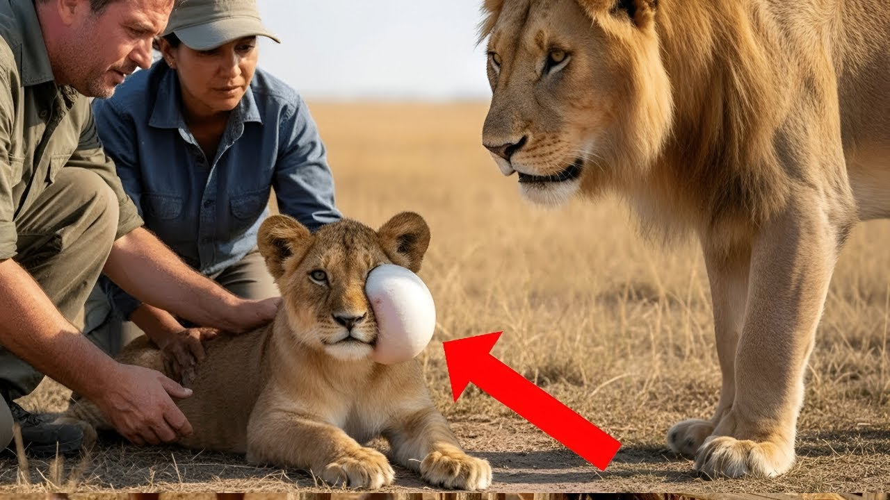 Brave Father Lion Journeys 4 Days Across Savanna to Save His Sick Cub – Heartwarming Rescue Captured