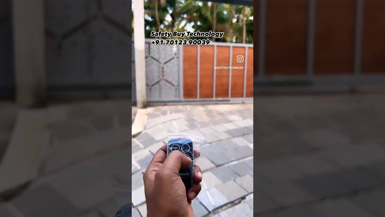 Sliding gate motor installation | remote gate malayalam | automatic gate opening system 70123 90039