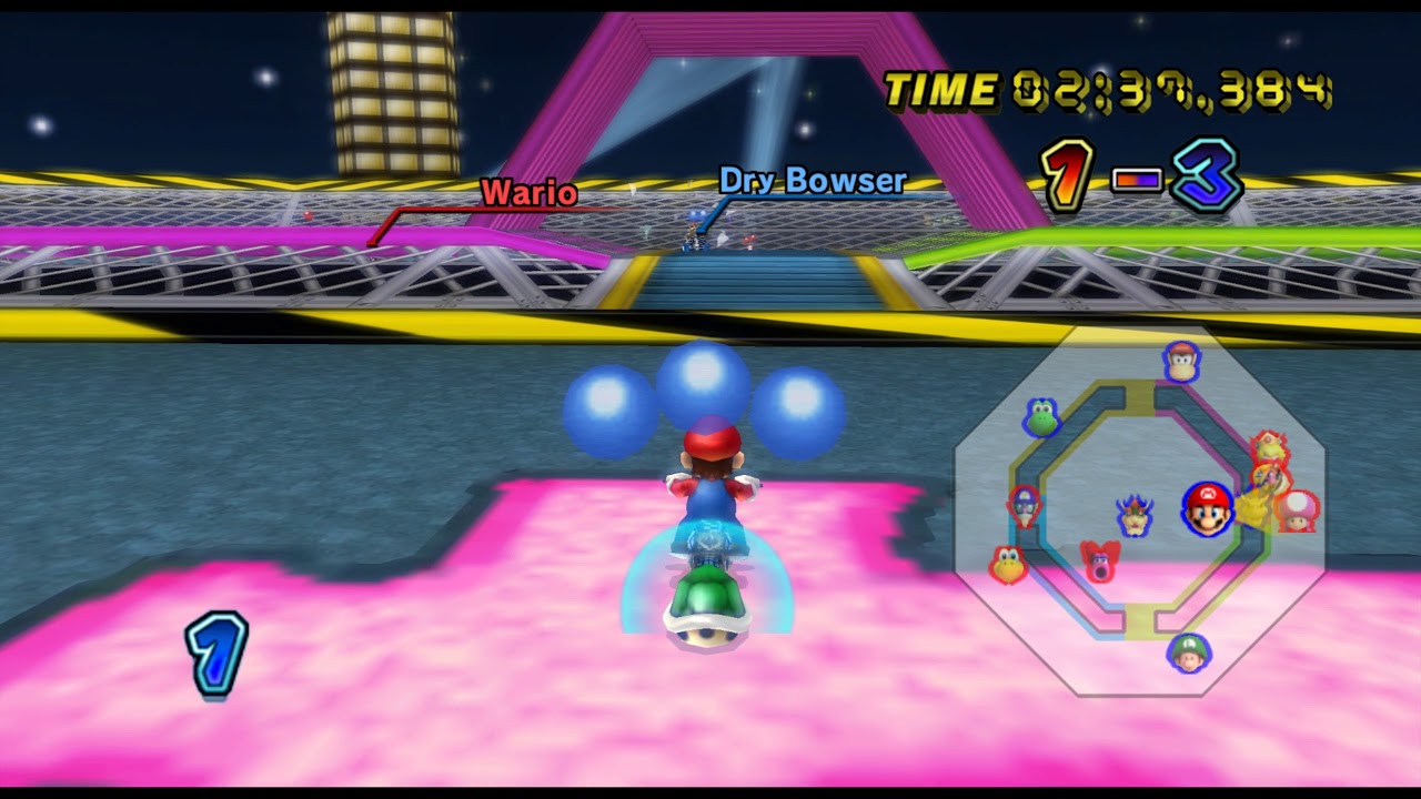 Mario Kart Wii [Wii] Playthrough (Balloon Battle Match #2) [1080p]
