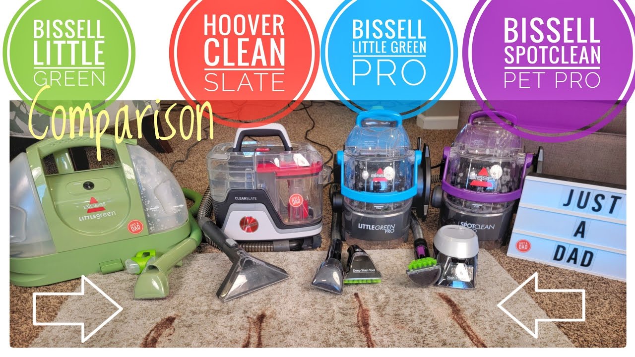 ⚖️ Bissell Little Green vs Pro vs Pet Pro vs Hoover CleanSlate Portable Carpet Cleaners COMPARISON