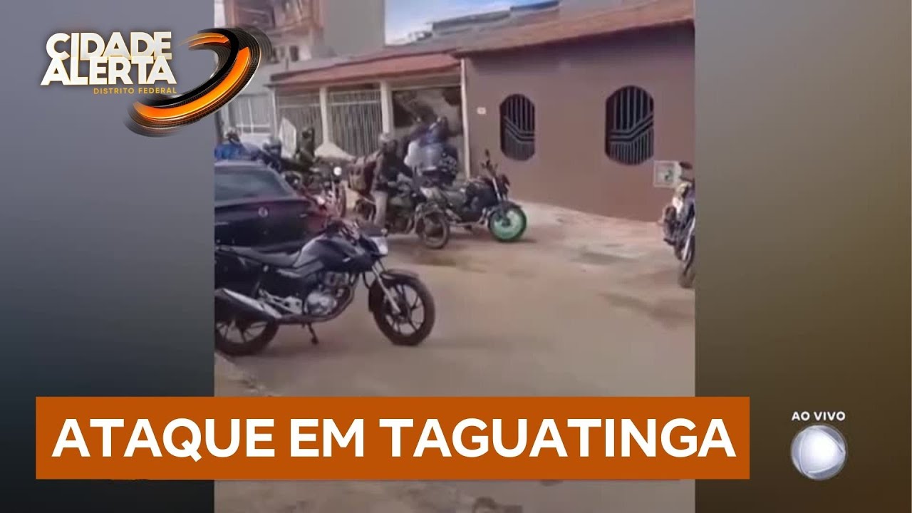 Motoboys atacam casa e derrubam portão após reclamação de barulho em Taguatinga | Cidade Alerta DF
