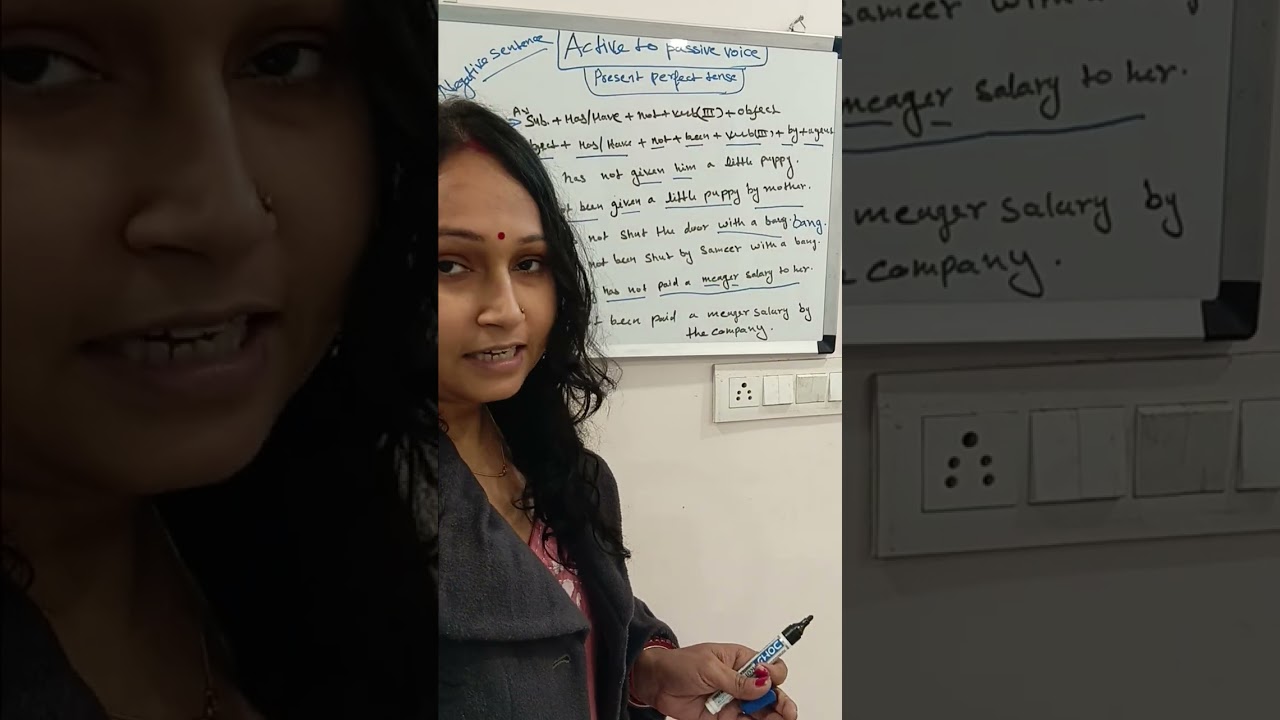 ACTIVE TO PASSIVE VOICE (PRESENT PERFECT TENSE--NEGATIVE SENTENCES)
