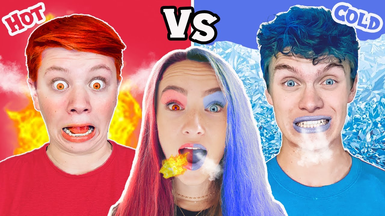 HOT vs COLD Food Challenge | Boy on Fire vs Icy Boy
