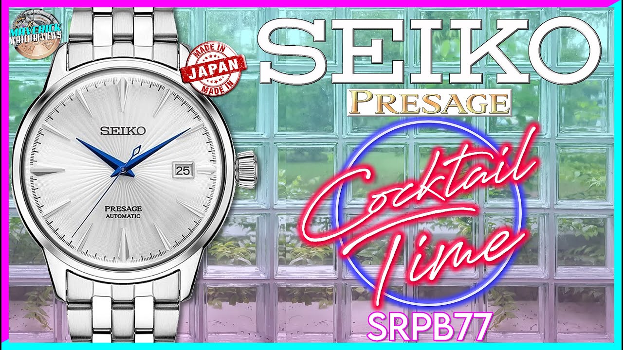 The Hands On This Cocktail Time Are Amazing! | Seiko Presage Cocktail Time Silver Sunburst SRPB77