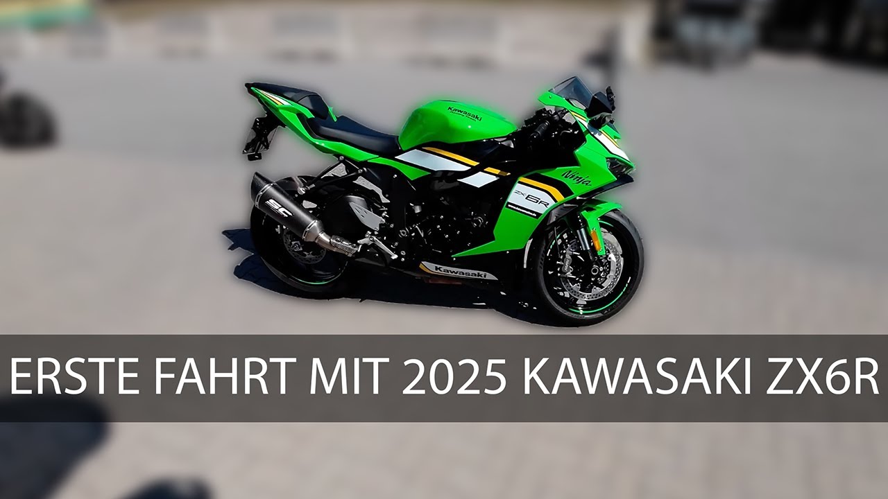 Erste Fahrt mit der 2025 Kawasaki ZX6R