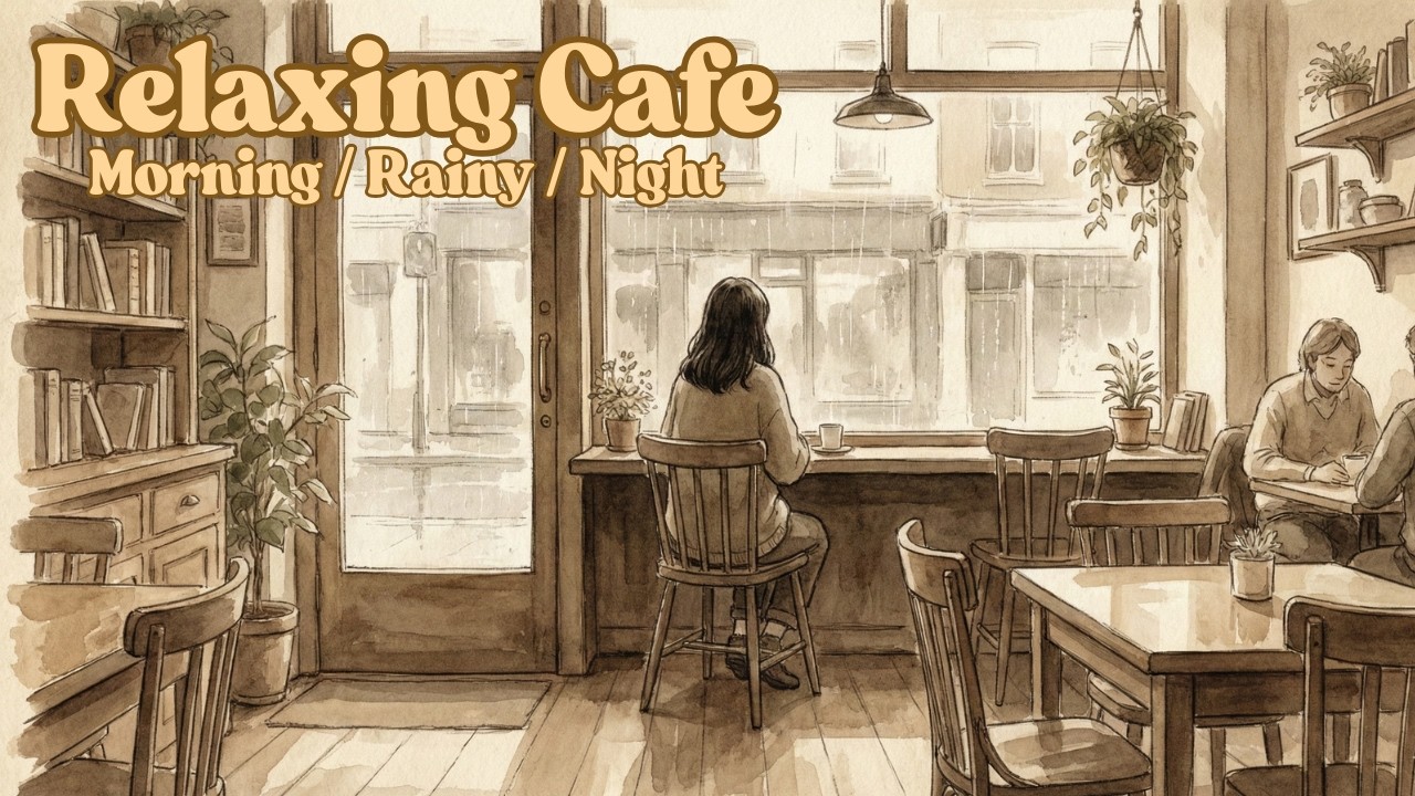 Relaxing Cafe Lo-fi ☕ Morning Coffee Ambience
