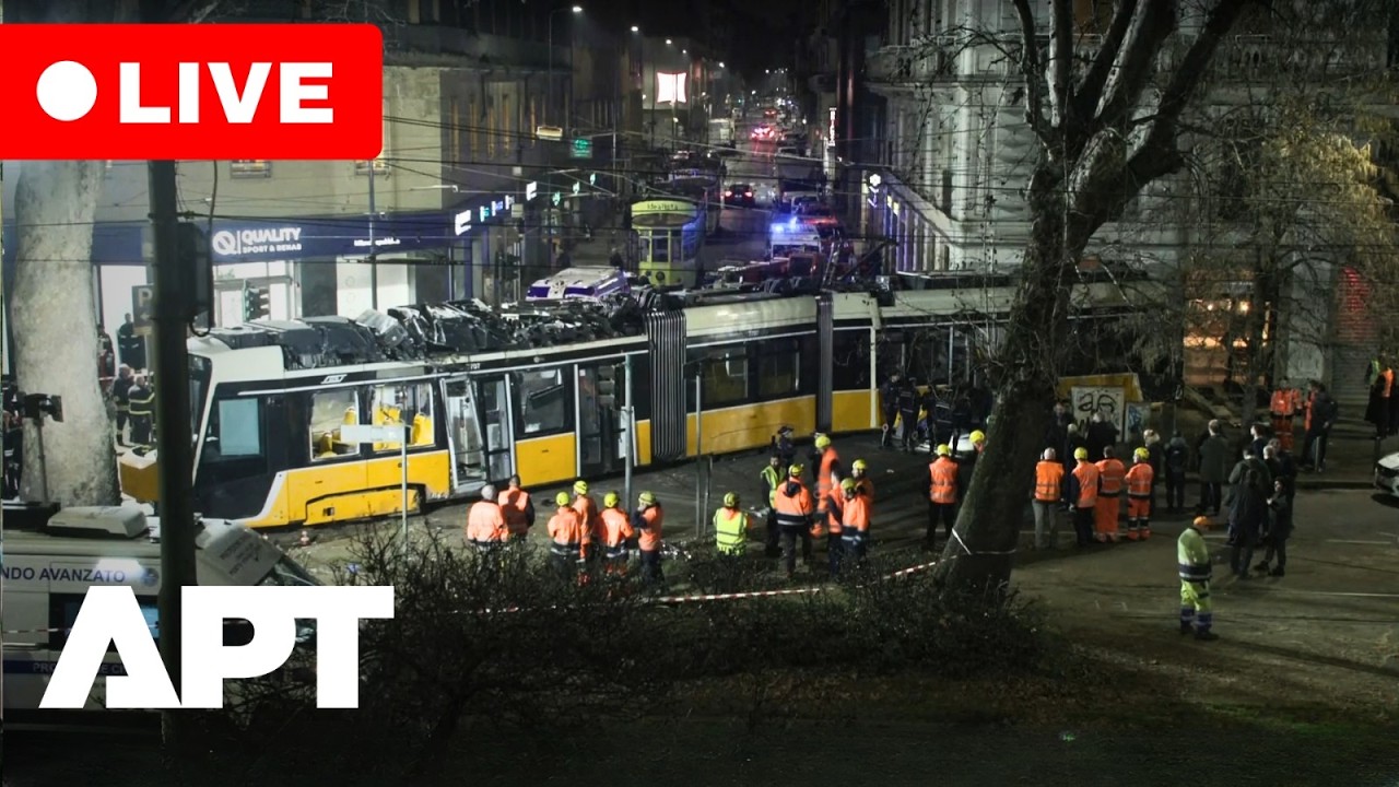 LIVE | Tram Derails in Central Milan – 2 Dead, 40 Injured | APT