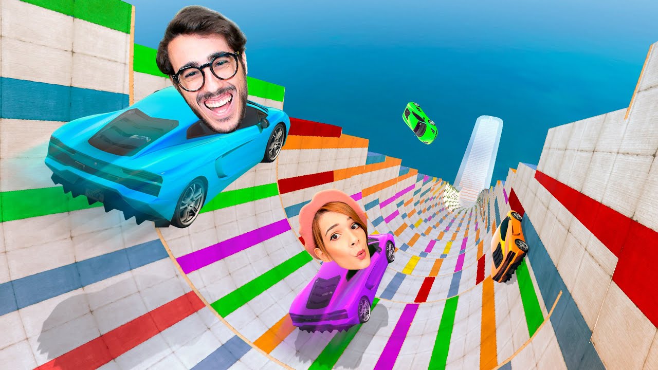 SFIDA NELLA MEGA RAMPA CURVA PIÙ RIPIDA SU GTA 5!