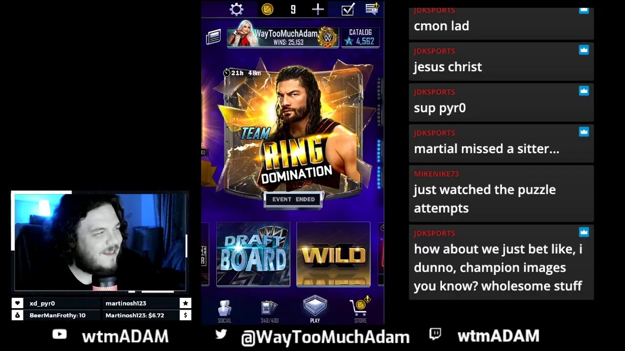 KING OF PUZZLES!!! QUEST TIME!!! WWE SUPERCARD