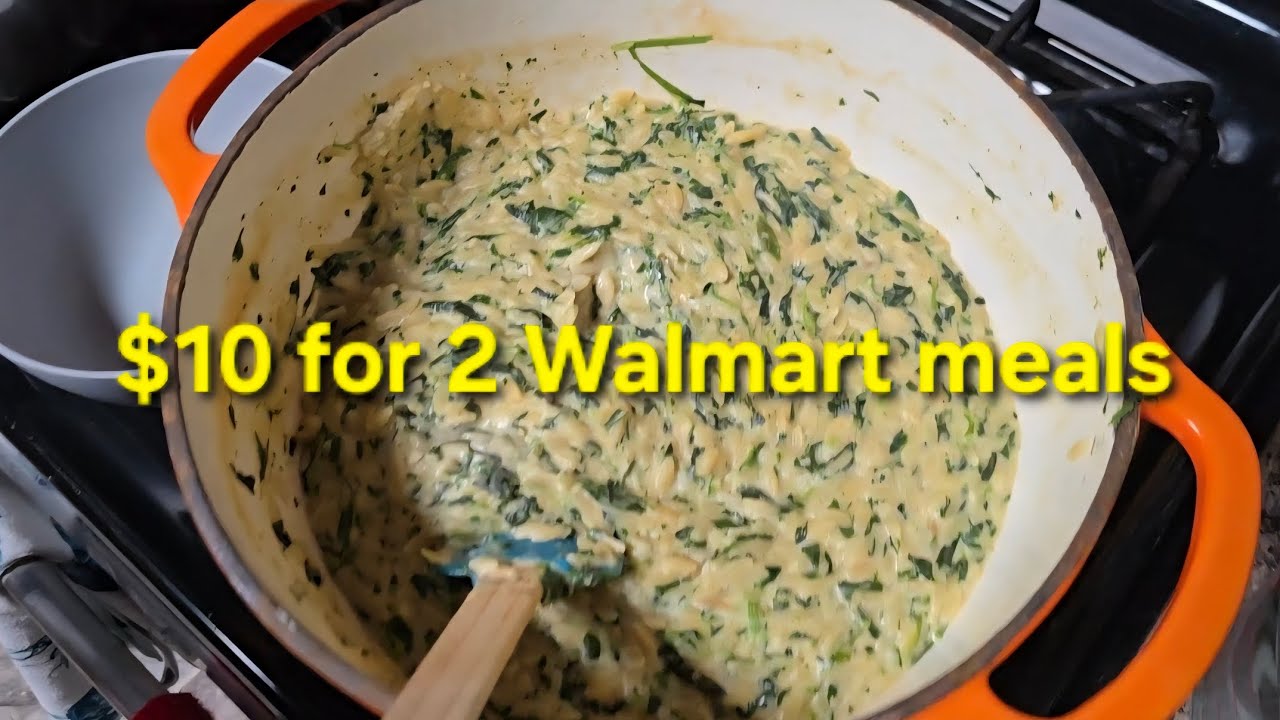 $10 for 2 Walmart meals for 4. #budget #budgetchallenge #walmart #walmartmeals 