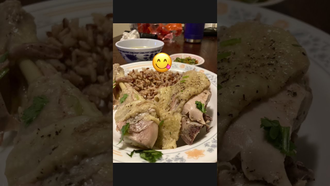 Hmong boiled chicken with bomb ass pepper 