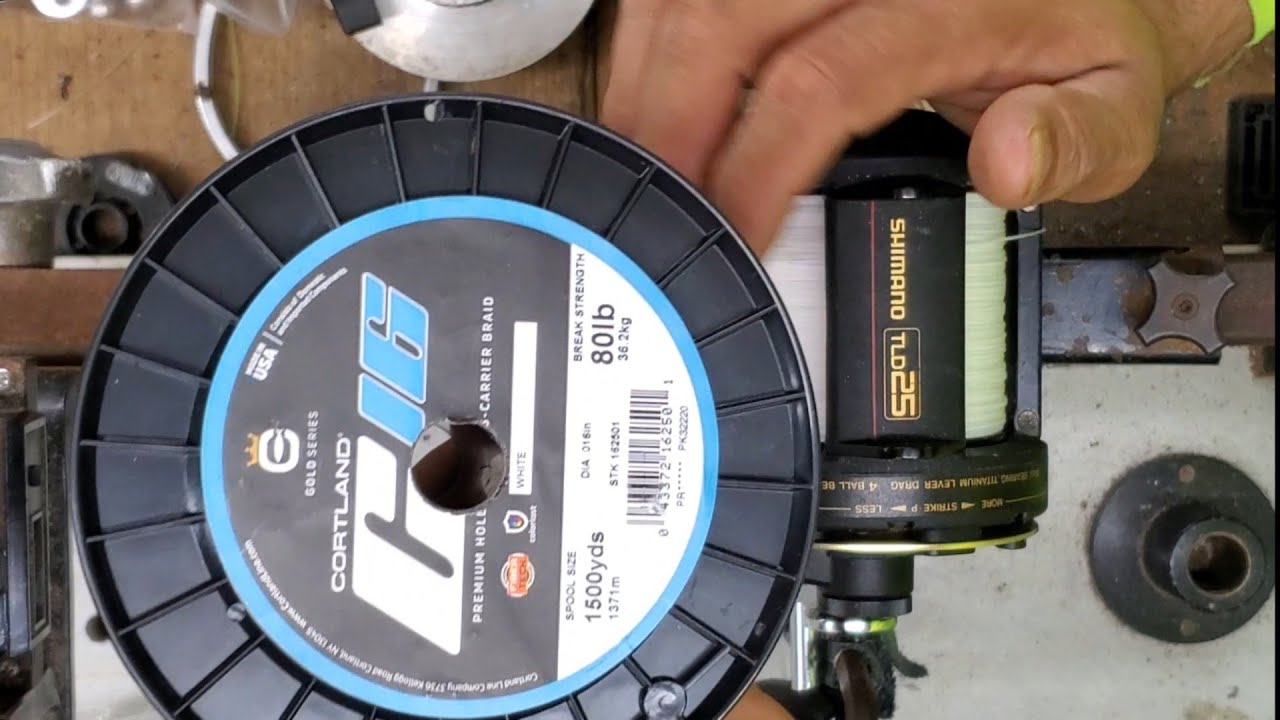 Finally We Have Started Cortland Hollow Core Braid Spooling 80lb Shimano tld25