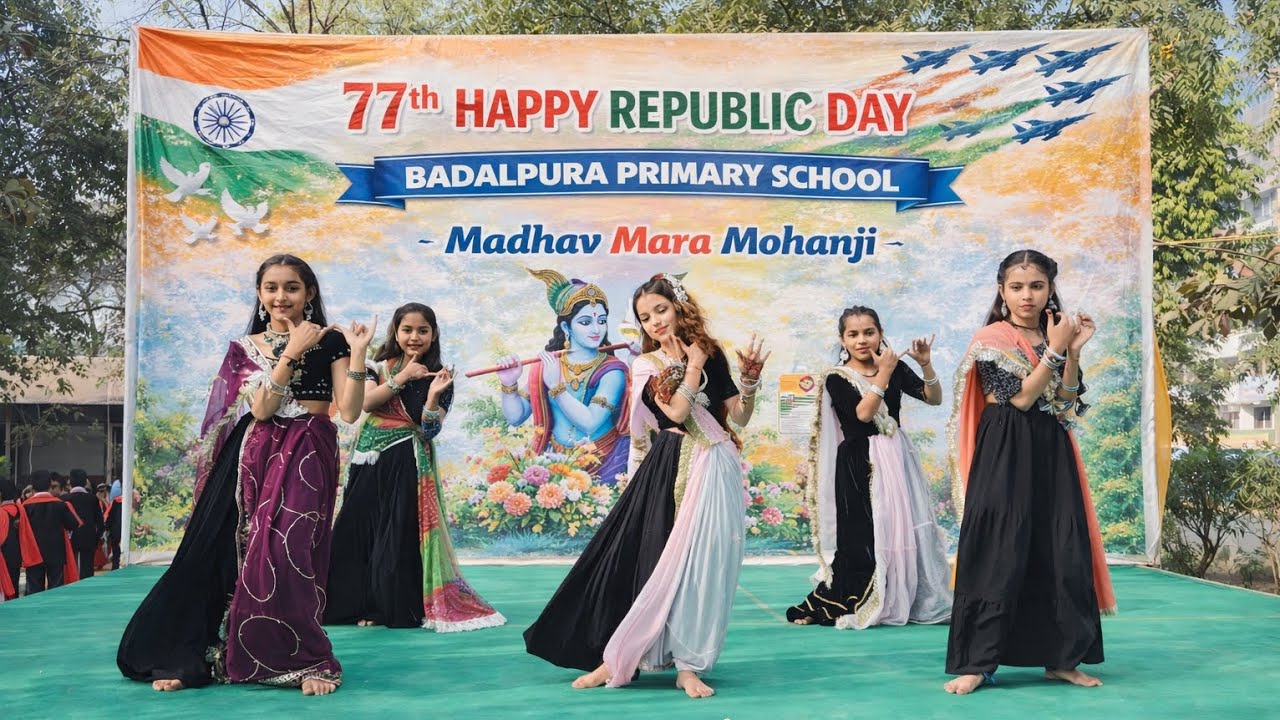 Madhav Mara Mohanji//માધવ મારા મોહનજી//ગુજરાતી ગીત ડાન્સ// 26 જાન્યુઆરી ડાન્સ 